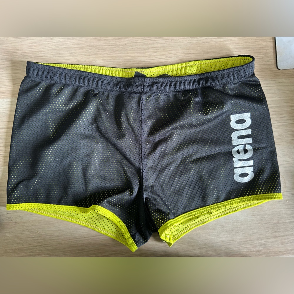 Arena Black and Yellow Swim Shorts